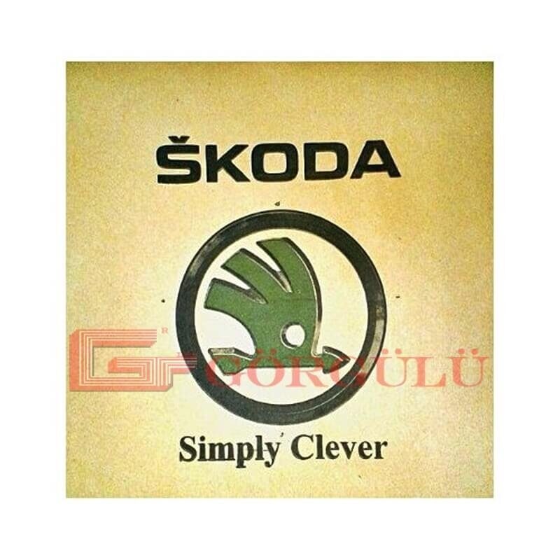 Skoda baskılı kraft paspas